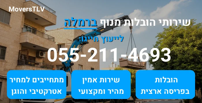 הובלות מנוף ברמלה